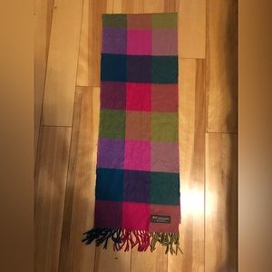 Bright block plaid Scottish Cashmere Scarf